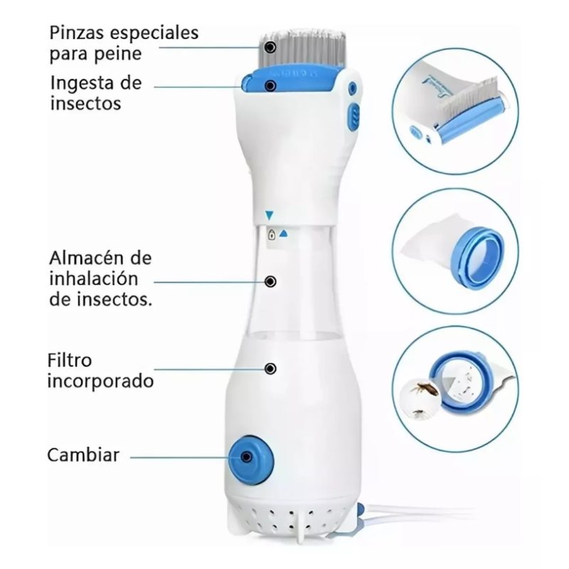 PEINE ASPIRADOR DE PIOJOS